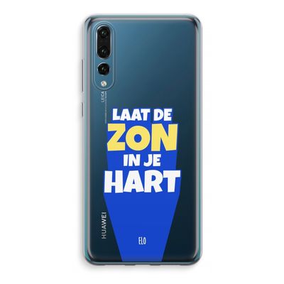 Laat de zon in je hart: Huawei P20 Pro Transparant Hoesje