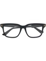 Gucci Eyewear lunettes de vue à détail de logo - Noir - thumbnail