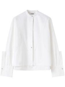 Jil Sander chemise en coton biologique à boutonnière en relief - Blanc