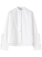 Jil Sander chemise en coton biologique à boutonnière en relief - Blanc