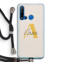 Amber Script: Huawei P20 Lite (2019) Transparant Hoesje met koord