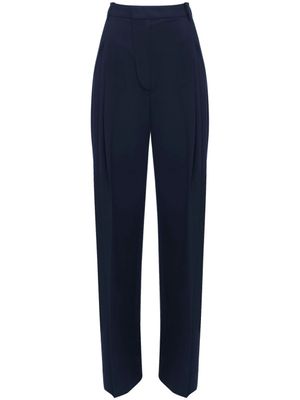 Victoria Beckham pantalon de tailleur à fermeture dissimulée - Bleu