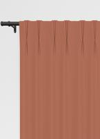 Renica gordijn - Burnt Orange met Driedubbele plooi