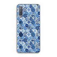 Blauw motief: Samsung Galaxy A7 (2018) Transparant Hoesje
