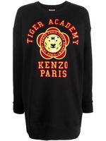 Kenzo robe-sweat Tiger Academy à coupe courte - Noir - thumbnail