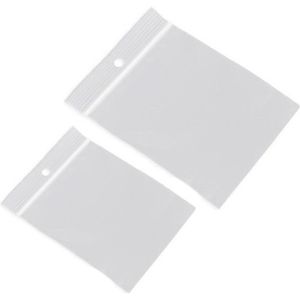 200x Gripzakjes/verpakkingszakjes 80 x 120 mm en 120 x 180 mm