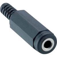 Lumberg 152202 Jackplug 3.5 mm Bus, recht Aantal polen: 2 Mono Zwart 1 stuk(s) - thumbnail