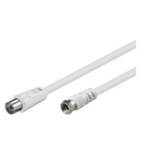 Goobay AKFC 150 1.5m coax-kabel 1,5 m F Coaxiaal Wit