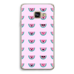 Smiley watermeloenprint: Samsung A3 (2017) Transparant Hoesje