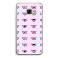 Smiley watermeloenprint: Samsung A3 (2017) Transparant Hoesje