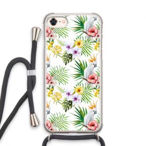 Gele kuif: iPhone 8 Transparant Hoesje met koord