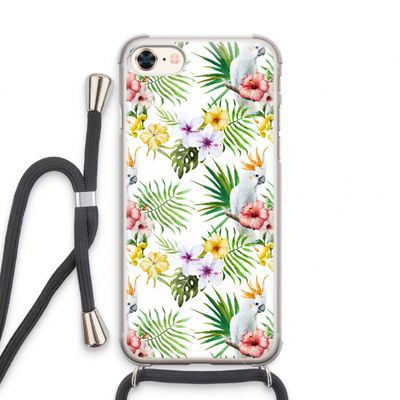 Gele kuif: iPhone 8 Transparant Hoesje met koord