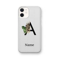 Charcoal Flora: iPhone 12 Transparant Hoesje