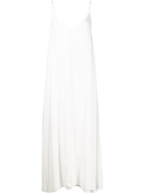 VOZ robe mi-longue à design superposé - Blanc