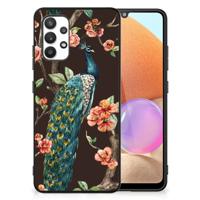 Samsung Galaxy A32 4G | A32 5G Enterprise Editie Dierenprint Telefoonhoesje Pauw met Bloemen Samsung Galaxy A32 4G | A32 5G Enterprise Editie Dierenprint Telefoonhoesje Pauw met Bloemen