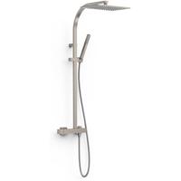 Regendouche set Tres Slim | Opbouw | Mengkraan | 2-weg | Vierkant | RVS look