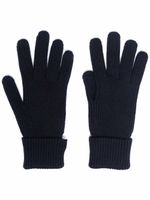 Woolrich gants en maille à logo - Bleu