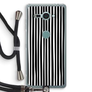 Stripes: Sony Xperia XZ2 Compact Transparant Hoesje met koord