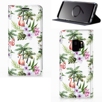 Samsung Galaxy S9 Hoesje maken Flamingo Palms