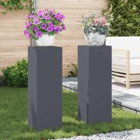 Plantenstandaard 2 pcs Antraciet 24 x 24 x 75 cm Staal