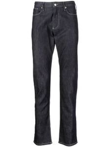 Emporio Armani jean slim à taille mi-haute - Bleu