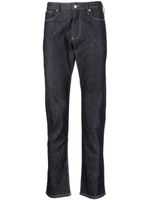 Emporio Armani jean slim à taille mi-haute - Bleu