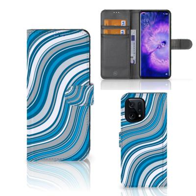 OPPO Find X5 | Telefoon Hoesje | Waves Blue