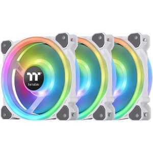 Thermaltake Riing Trio 12 RGB Radiator Fan White TT Premium Edition Universeel Ventilator 12 cm Wit 3 stuk(s)