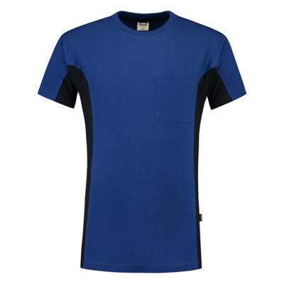 Tricorp T-shirt Bi-Color - Workwear - 102002 - koningsblauw/marine blauw - maat XXL