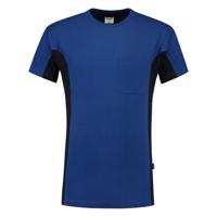 Tricorp T-shirt Bi-Color - Workwear - 102002 - koningsblauw/marine blauw - maat XXL