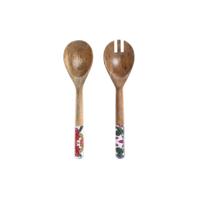 Set Keukengerei DKD Home Decor 6 x 2 x 32 cm 7 x 2 x 28 cm Mangohout - thumbnail
