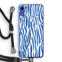Blauwe nerven: Honor Play 8A Transparant Hoesje met koord
