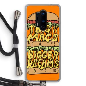 Big Macs Bigger Dreams: OnePlus 8 Pro Transparant Hoesje met koord