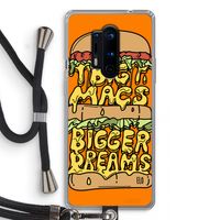 Big Macs Bigger Dreams: OnePlus 8 Pro Transparant Hoesje met koord