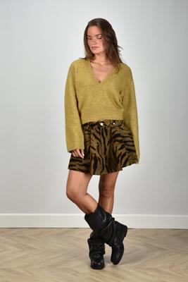 Ganni rok J1893 khaki