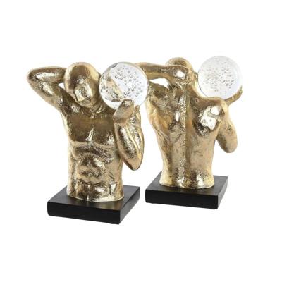 Bokstöd DKD Home Decor Hars Mannen Modern (31 x 10 x 19,3 cm)