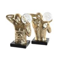 Bokstöd DKD Home Decor Hars Mannen Modern (31 x 10 x 19,3 cm)