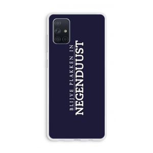 Blijve plakken in Negenduust: Galaxy A71 Transparant Hoesje