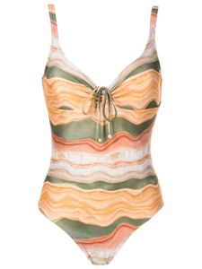 Lygia & Nanny maillot de bain Rosa à détail de laçage - Marron