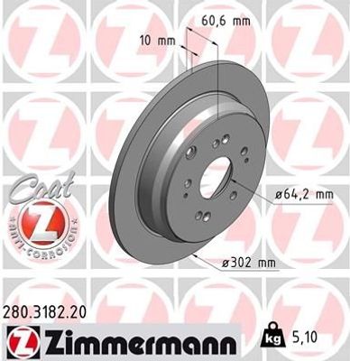 Remschijf Coat Z 280318220