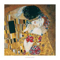 Kunstdruk Gustav Klimt - Il bacio 70x70cm