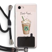But first coffee: Pixel 3 Transparant Hoesje met koord