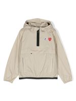 Comme Des Garçons Play Kids x K-Way imperméable Leon à capuche - Tons neutres