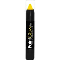Face paint stick - neon geel - UV/blacklight - 3,5 gram - schmink/make-up stift/potlood   -