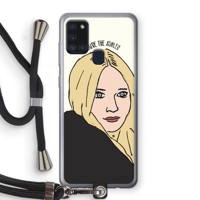 Ashley: Samsung Galaxy A21s Transparant Hoesje met koord
