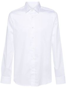 Canali chemise en coton à manches longues - Blanc