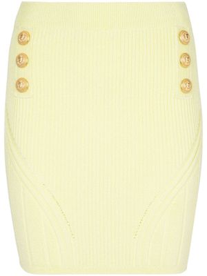 Balmain minijupe à détails nervurés - 1AF