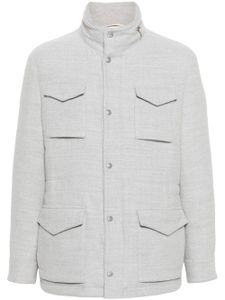 Eleventy veste Field en laine - Gris