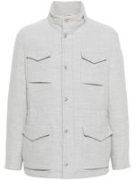 Eleventy veste Field en laine - Gris