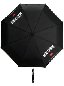 Moschino parapluie In Love We Trust compact - Noir